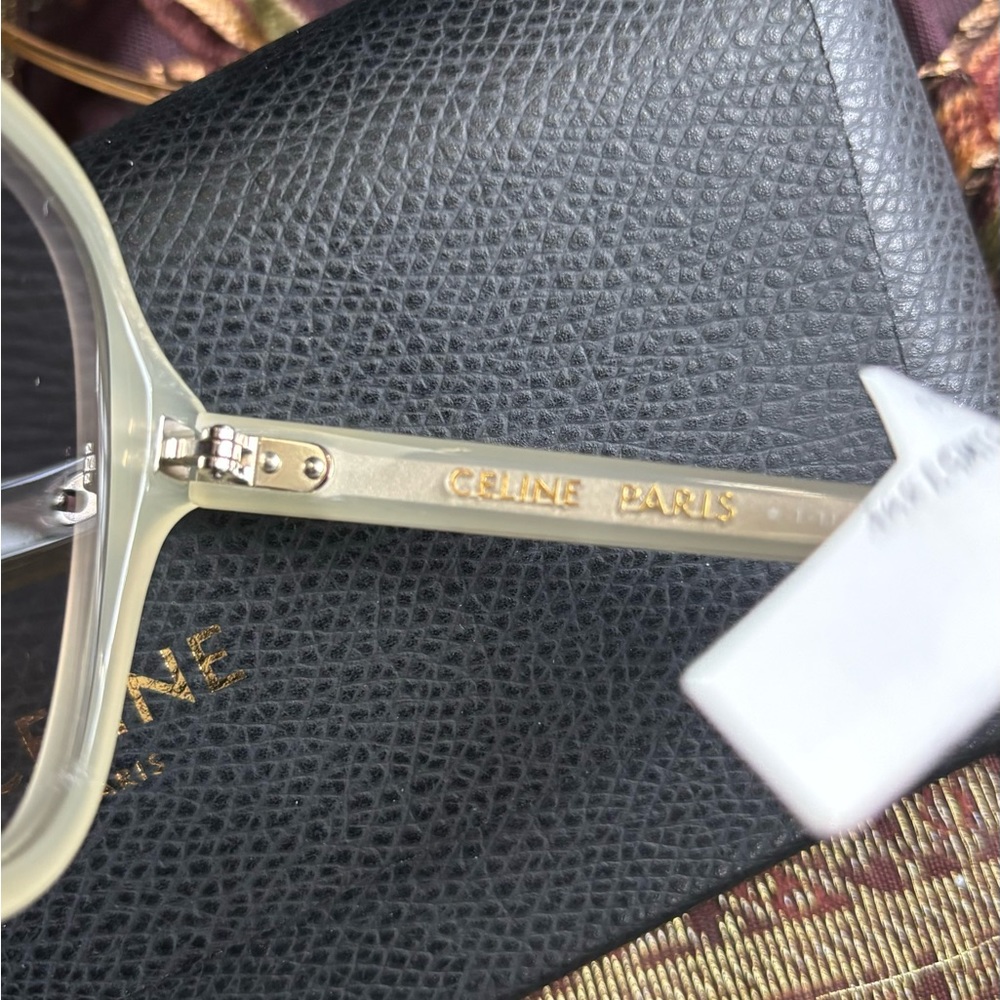 Authentic CELINE 57 2 dots Aviator Acetate gradient Sunglasses - Picture 6 of 14